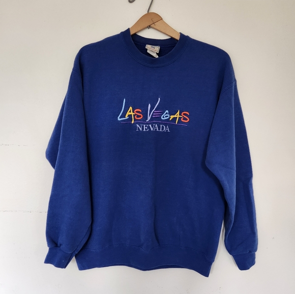 Vintage Las Vegas Sweatshirt Fits Women's Medium - Picture 1 of 6